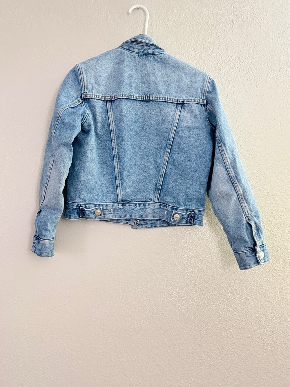Zara Light Blue Denim Sherpa Jacket - Picture 2 of 7